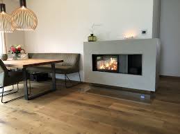 wunderschoner durchsichtkamin kamin haus deko heizkamin