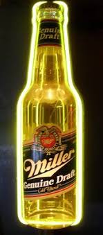 Miller Genuine Draft Neon Beer Sign Collectibles For Sale On Naperville Bookoo Comida De Boteco Cerveja