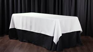 round and rectangular tablecloth sizing