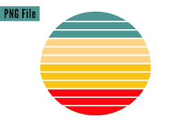 Download Retro Vintage Sunsets 4 Colors Png File Graphic By Sunandmoon Creative Fabrica Retro Vintage Retro Logos Retro