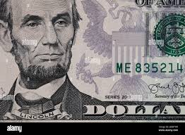 Old five dollar bill hi-res stock photography and images