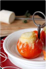 Tomates Farcies A La Polenta Et Gratinees Au Chevre Chefnini Recette Alimentation Tomates Farcies Tomates