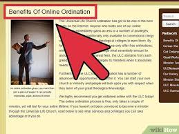 Anyone willing can become a legal minister of the ulc, one of the world's largest religious organizations. How To Become An Ordained Minister Online 7 Steps With Pictures