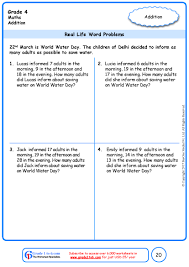 Word problems based on addition are broadly of two types: Word Problems In Subtraction Grade 4 Worksheets Www Grade1to6 Com