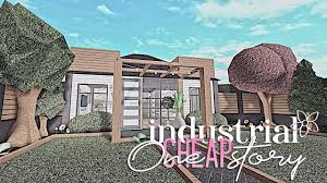 Welcome to bloxburg roblox house ideas is it fun? Bloxburg Industrial Cheap One Story House House Build ï¾Ÿ Youtube