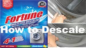 Decalcify coffee makers with clr cleaner. How To Descale Washing Machine With Fortune Multi Use Descaler Powder For Washing Machine Youtube