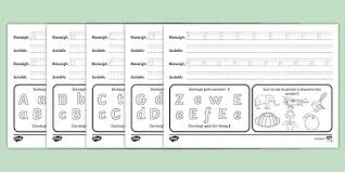 You can do the exercises online or download the worksheet as pdf. Alphabet Practice Worksheets Gaeilge Teacher Made