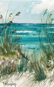 Watercolor On Paper 4x6 Watercolor Art Coastal Inspired Art Watercolor Paintings