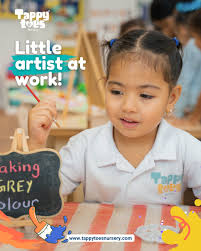 Today's mood is a curated mix of vibrant reds, sunny yellows, and pure  artistic flair. We love watching our little visionaries dive into their  work with such chic concentration. 🌻 💛 We