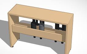 Esta hermosa mesa / taburete hace un soporte de planta ideal o pieza de acento en cualquier lugar de su hogar. Mesa Auxiliar Cocina Tinkercad