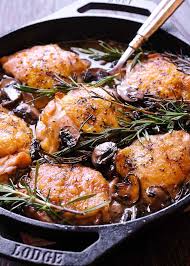 Oven Baked Rosemary Chicken Thighs With Images Roast Chicken Pieces Recipe Rosemary Chicken Rosemary Chicken Thighs