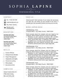 Professional Resume Template Design Editable Resume For Office Admin Or Marketing Executive Resume Design With Cover Letter Mac And Pc Resume Template Word Resume Template Resume Template Professional
