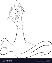 If you have younger kids, you don't have to worry about any mess. Flamenco Dancer With Fan Black Outline Download A Free Preview Or High Quality Adobe Illustrator Ai Flamenco Dancers Flamenco Illustration Art Sketch Ideas