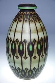 30 Boch Freres Gres Keramis Vase Catteau 11 3 8 Lot 30 Vase Art Deco Period Pottery Art