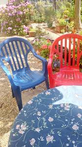 I like using windex or vinegar and water to clean with. Painting Plastic Garden Furniture The Lemon Fool