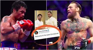 Audie attar, mcgregor's manager, told espn that the intention is for mcgregor to face off against pacquiao in. Manny Pacquiao Signs With Conor Mcgregor S Management