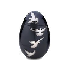 Soaring Birds Cremation Brass Urn Urns For Ashes