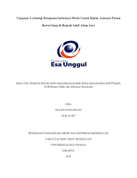 Analisis kualitatif pendokumentasian rekam medis. Rekam Medis Archives Universitas Esa Unggul