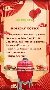 HOLIDAY NOTICE in 2023 | Chinese new year holiday, New year holidays,  Holiday