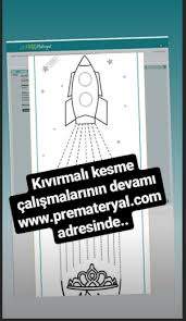 Kesme Calismalari Okul Oncesi Okul Egitim