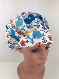 Scrub Hats For Women Bouffant Surgical Scrub Caps Surgical Etsy Scrub Hats Hats For Women Scrub Caps Surgical
