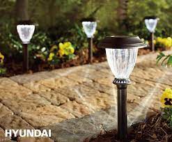 4 delige hyundai solar xl tuinlampenset met uniek sfeervol lichteffect voordeelvanger nl dagelijks topaanbiedingen