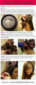 Another Way To Do A Hands Free Blowout Use Large Velcro Rollers Thin Hair Tips Hair Tutorial Velcro Rollers