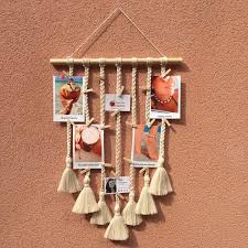 Suspension Porte Photos Pele Mele Decoration Boheme Fait Main Etsy Tentures Murales En Macrame Idees Deco Fait Main Decoration Faite Main
