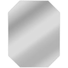 This frameless octagonal wall mirror is a classic, highly versatile design that shines in both modern and vintage interiors. Chloe S Reflection Hanging Rectangular Octagon Frameless Wall Mirror 32 Height Ch7m008sv32 Vot