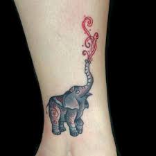 Very cute small elephant baby tattoo design on ankle. Cute Small Party Elephant With Henna Tattoos By Sara Eve Tattoonow