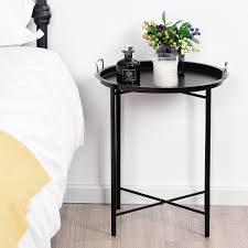 Round Metal Tray Side Living Room End Table Round Metal Table Living Room End Tables Round Metal Side Table