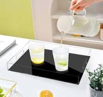 Amazon.com: Black Acrylic Tray Square 12" x 16" Waterproof ...