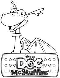 Doc Mcstuffins Stuffy The Dragon Coloring Page Doc Mcstuffins Coloring Pages Dragon Coloring Page Coloring Books