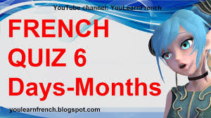 Games + flash cards + poster. French Quiz 6 Test French Days Of The Week Months Of The Year Seasons Calendar Vocabulary Youtube