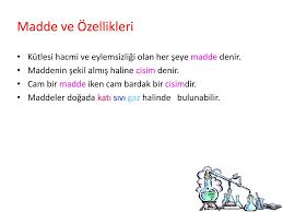 Maddenin Yapisi Ve Ozellikleri Ppt Indir