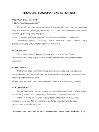Teknologi maklumat dan komunikasi merujuk kepada. Aktv1 Teknologi Maklumat Dan Komunikasi