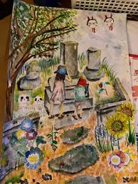 小学2年生の夏休みの絵画 | 5歳で脳症を患った息子と小学2年生のお姉ちゃんの成長