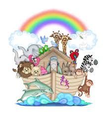 Noah And The Ark Full Of Animals Wall Mural For Baby Boy Or Girl Nursery A Beautiful Serene Scene Of No Noahs Ark Nursery Noahs Ark Mural Noahs Ark Wall Mural