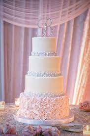 Elegant 4 Tier Wedding Cake With Pearl And Rose Motif Jeff Kolodny Photography Wedding Classic Wedding Dreamer 4 Tier Wedding Cake