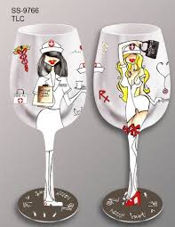 Maybe you would like to learn more about one of these? 6 Awesome National Nurses Week Gift Ideas 2015 Vivid S Wine Glass Nurse Wine Glass Hand Painted Wine Glass