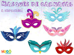 Se acerca el carnaval y muchos lo vamos a celebrar en nuestros colegios. Kit Masques De Carnaval A Imprimer