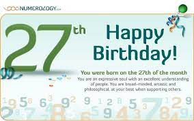 The Numerology Of The 27 Birth Day Number Numerology Com Numerology Numerology Life Path Understanding
