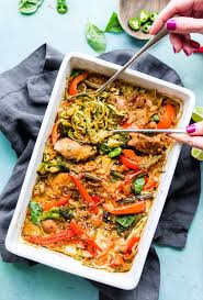 Anti Inflammatory Meal Plan Of Dairy Free And Gluten Free Recipes In 2020 Paleo Chicken Casserole Zoodle Casserole Chicken Recipes Casserole