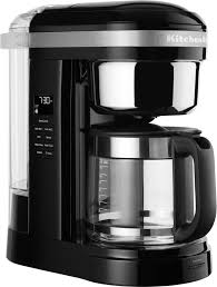 Programmable timer lets you set it for the a wire cone filter comes with it. Kitchenaid 12 Cup Coffee Maker Onyx Black Kcm1209ob Best Buy