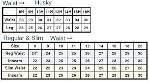 Boys Levi Size Chart Husky Regular Slim Husky Jeans