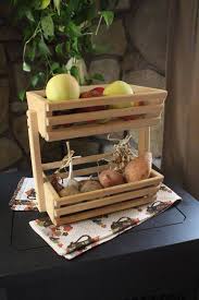 Fruit Basket Stand Food Storage Etsy Wooden Basket Fruit Basket Diy Wooden Projects