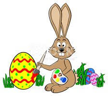 With 2.5 million photos our website is biggest clipart site on earth. Easter Bunny Painting An Egg Clipart Images