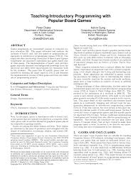 The quantitative data analysis provided information on changes in children's mathematics proficiency. Pdf Teaching Introductory Programming With Popular Board Games