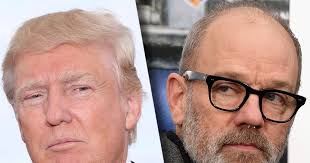 Why does he always look like he's done something big when he signs something? R E M Call Donald Trump An Orange Clown For Using Their Music Without Permission