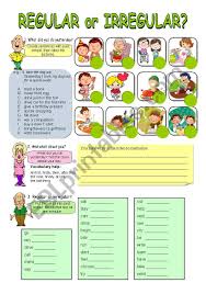 Maybe you would like to learn more about one of these? Past Simple Tense Regular Or Irregular Esl Worksheet By Klaudia Paulik
